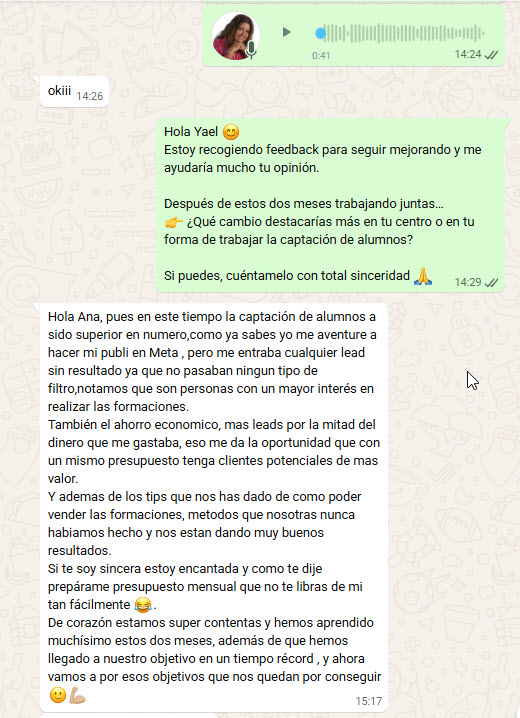 Reseña de Cliente — Abril