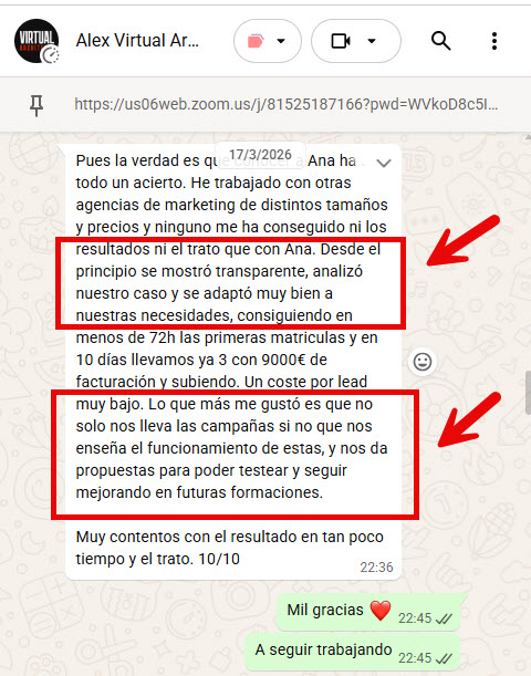 Reseña de Cliente — Marzo